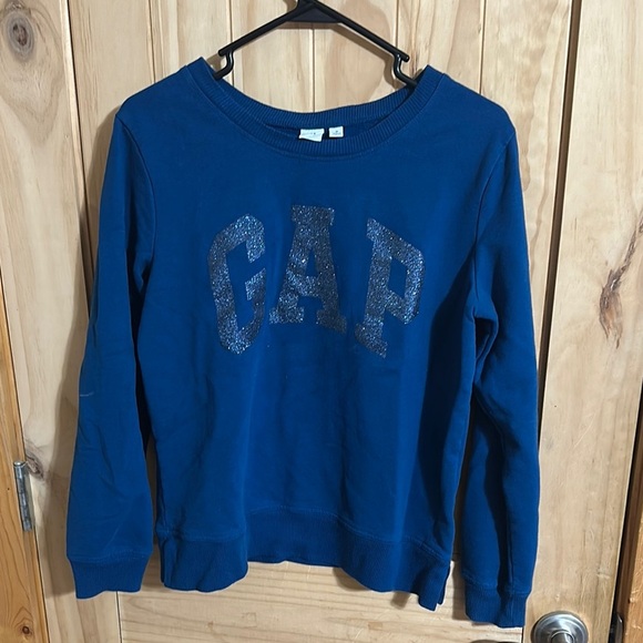 GAP  Blue Glitter Sweatshirt - Picture 1 of 5
